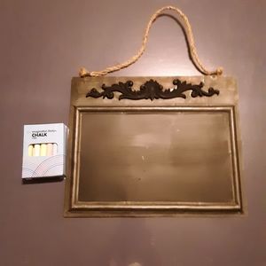 Decorative Metal Chalk Board With Chalk